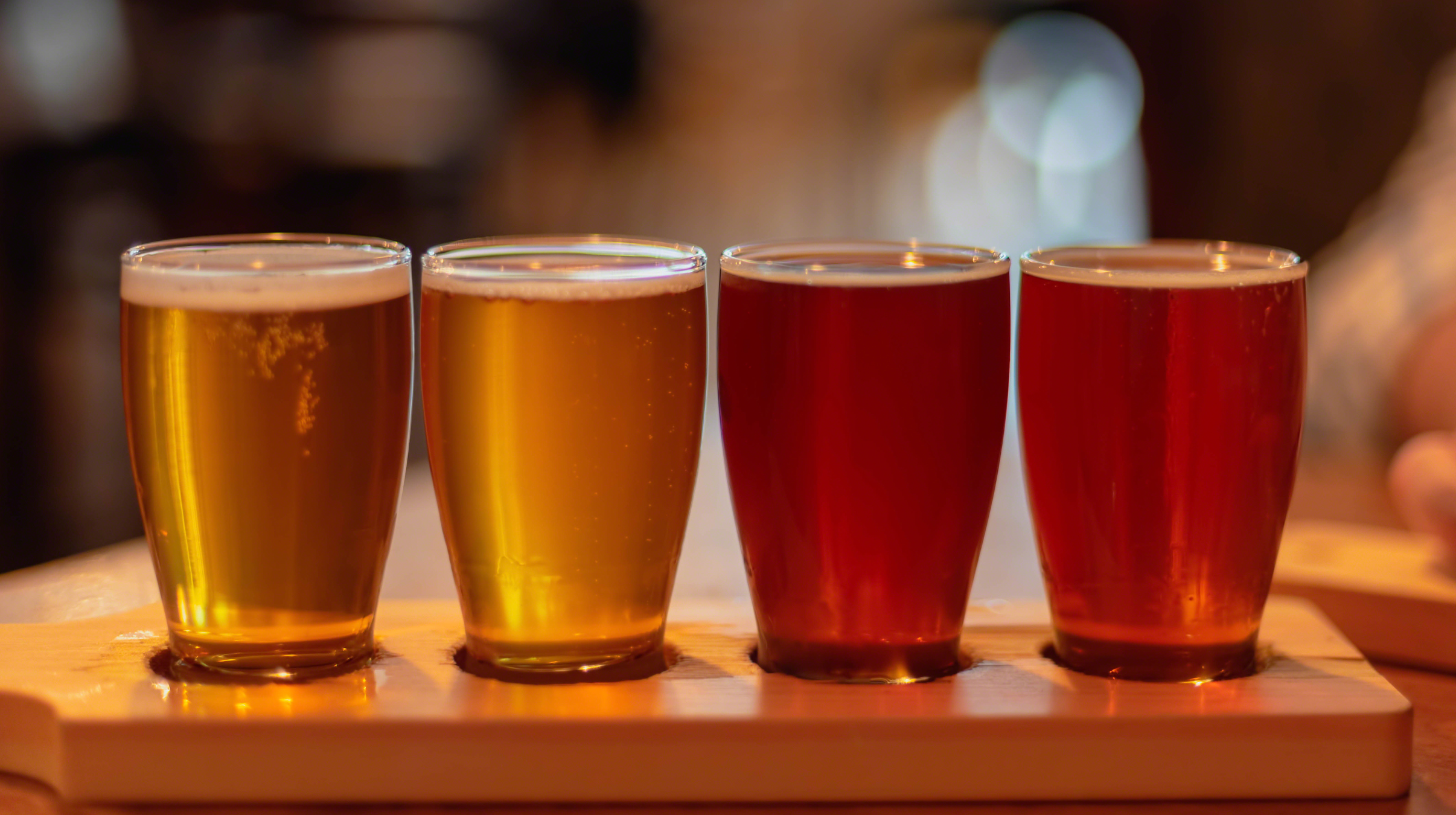 craft beer flight