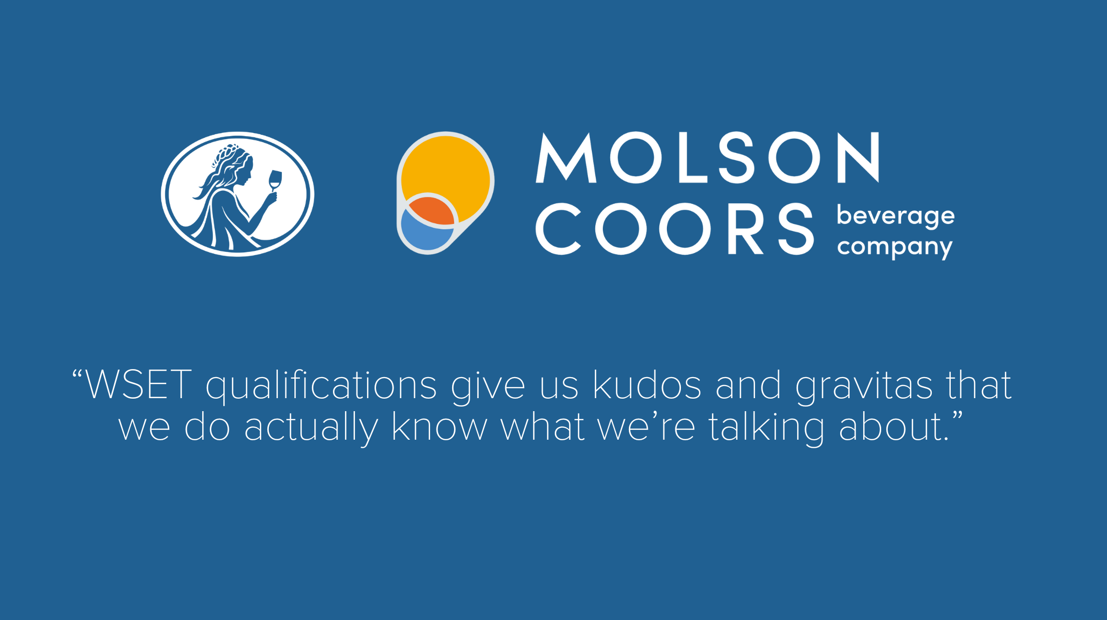 Molson Coors logo and a quote from Daniel Watkins of Molson Coors