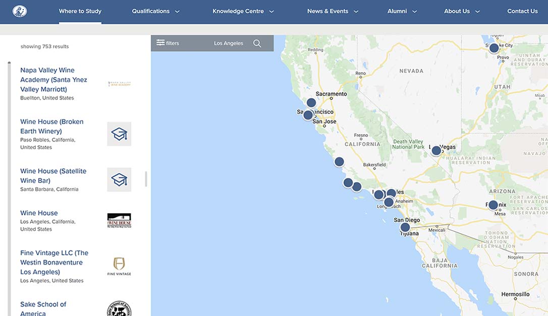 Where to Study search